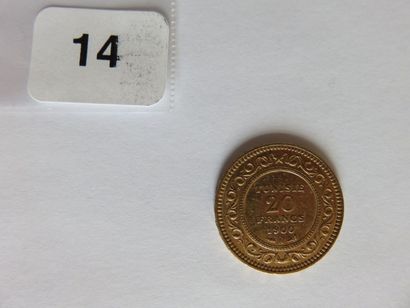 TUNISIE
20 Francs or (Ali, Bey) AH1318 /...