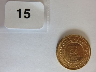 TUNISIE
20 Francs or (Muhammad al-Hadi, Bey)...