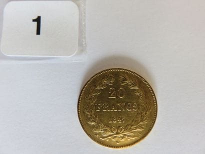 20 Francs or Louis-Philippe, Domard 1847...