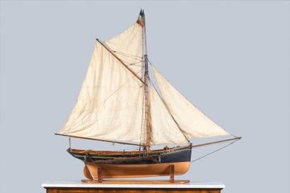 Maquette d'un côtre chalutier (ou barque...