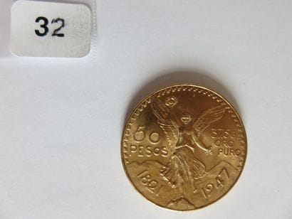 MEXIQUE
50 Pesos or 1947 TTB