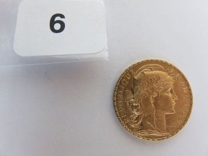 20 Francs or Coq, tranche (Liberté Égalité...