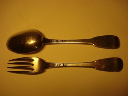 Couvert de table en argent
Modèle uniplat...