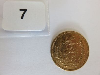 TUNISIE
20 Francs or (Ali, Bey) AH1308 /...