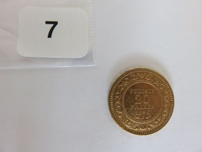 TUNISIE
20 Francs or (Ali, Bey) AH1308 /...