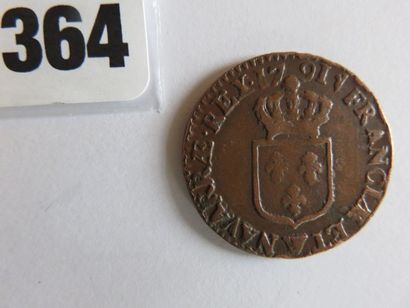 Monnaies - Louis XVI - 1/2 sol à l'écu 1791...