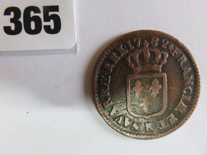 Monnaies - Louis XVI - Sol à l'écu 1782 R...