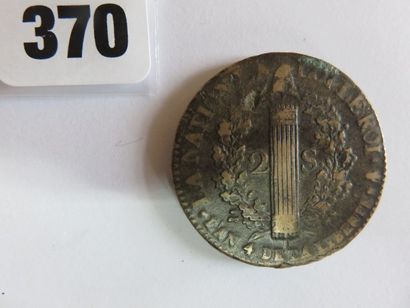Monnaies - Louis XVI (Contitution) - 2 Sols...