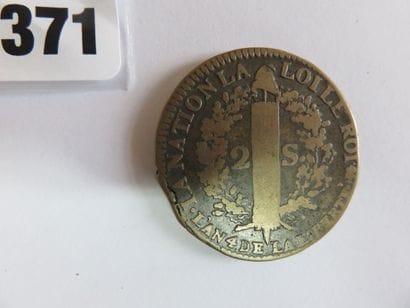 Monnaies - Louis XVI (Contitution) - 2 Sols...