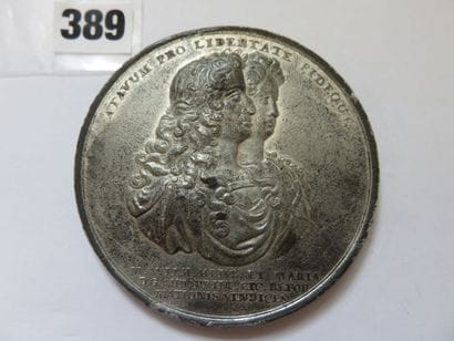 Médaille de Guillaume III d'Orange et de...