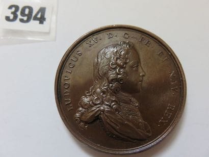 Médaille de Louis XV 1715 - Déclaration de...