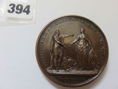 Médaille de Louis XV 1715 - Déclaration de...