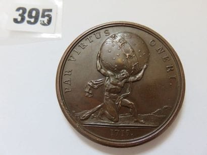 Médaille de Louis XV 1715 - Déclaration de...