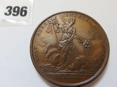 Médaille de Louis XV 1716 - Bonheur et prospérité...