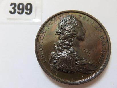 Médaille de Louis XV 1719 - Le Roi visite...