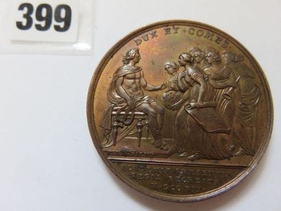 Médaille de Louis XV 1719 - Le Roi visite...