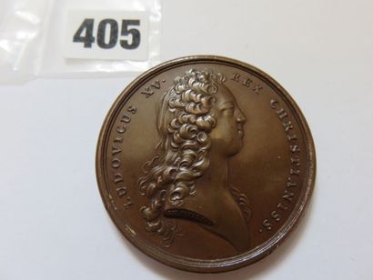 Médaille de Louis XV 1726 signée Duvivier...