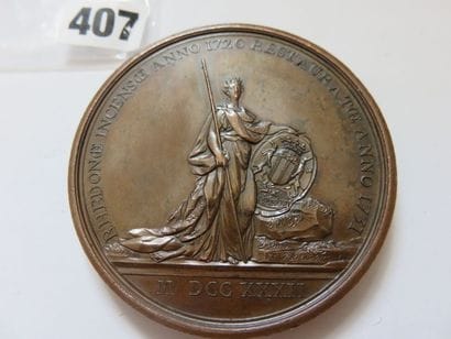 Médaille de Louis XV 1732 - Restauration...