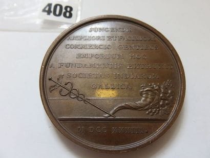 Médaille de Louis XV 1733 - Compagnie des...