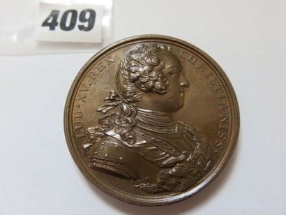 Médaille de Louis XV 1733 - Conquête du Milanais...