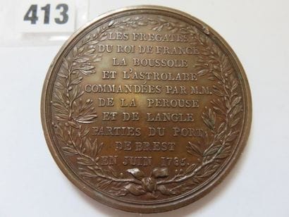 Médaille de Louis XVI 1785 - Voyage de La...