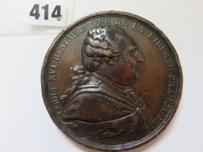 Médaille de Louis XVI 1789 - Abandon des...