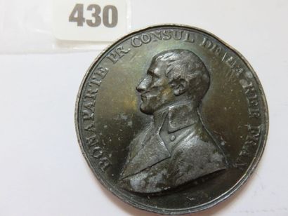 Médaille - Paix de Lunéville, 9 Février 1801...