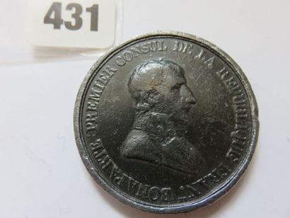 Médaille - Paix de Lunéville, 9 Février 1801...