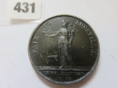 Médaille - Paix de Lunéville, 9 Février 1801...