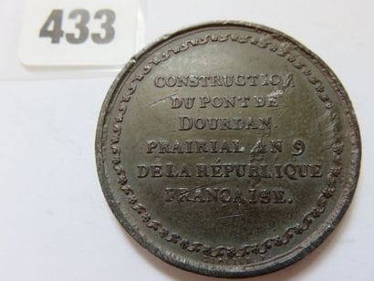 Médaille - Construction du pont de Dourdan,...