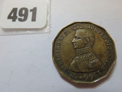 Jeton - Mort du général Bertrand, 31 Janvier...