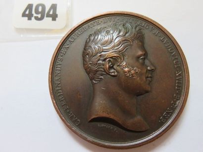 Médaille mort du Duc de Berry, 14 février...