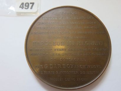 Médaille - Restauration et consécration de...