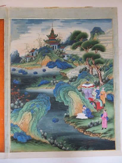 Peinture qui représente la légende de Xu...