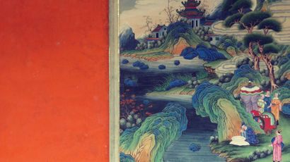 Peinture qui représente la légende de Xu...