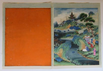 Peinture qui représente la légende de Xu...