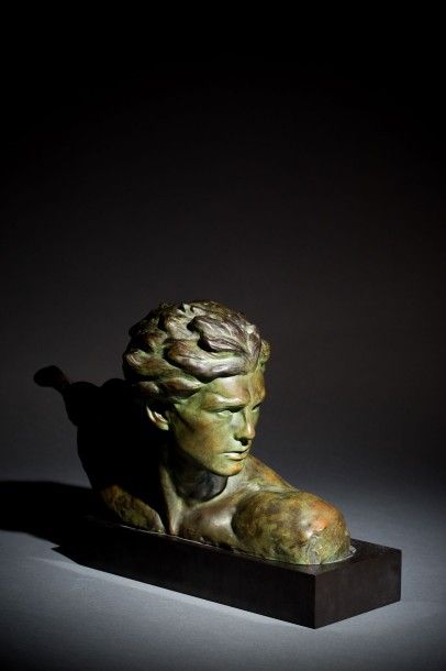Buste d'un jeune homme de profil, Mermoz...