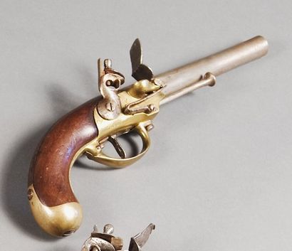 Pistolet d'arçon modèle 1777, 1er type. Canon...