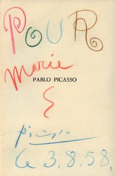 [PICASSO Pablo]. VALLENTIN Antonina
PABLO...