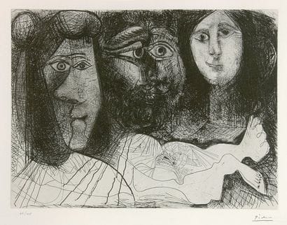PICASSO Pablo
LA CHUTE D'ICARE. Genève, 1972...