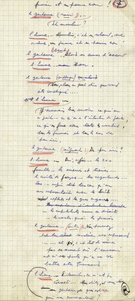 PRÉVERT Jacques
PAROLES ET MUSIQUES. MANUSCRIT...