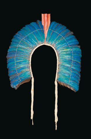 Diadème Indiens Kayapó, Rio Xingu, Etats...