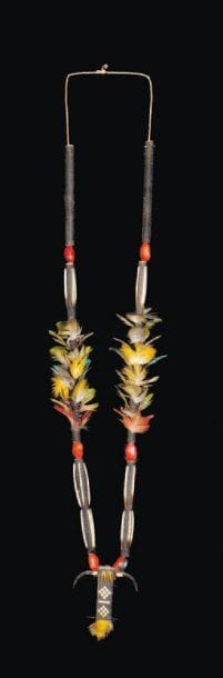 Rare collier Bororo Indiens Bororo, Rio Vermelho,...