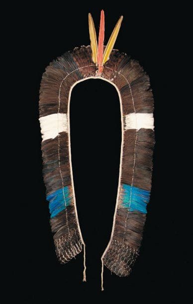 Grand diadème Indiens Kayapó, Rio Xingu,...