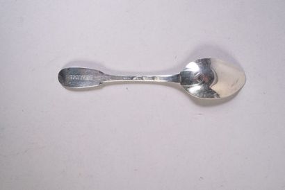 Cuillère à café en argent, modèle uniplat,...