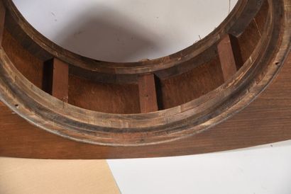 Table basse rétroéclairante éliptique à plateau...