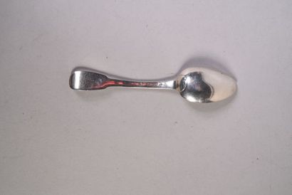 Cuillère à café en argent, modèle uniplat,...