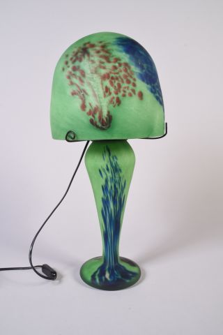 René COURSON (1940-2012), Lampe en verre...