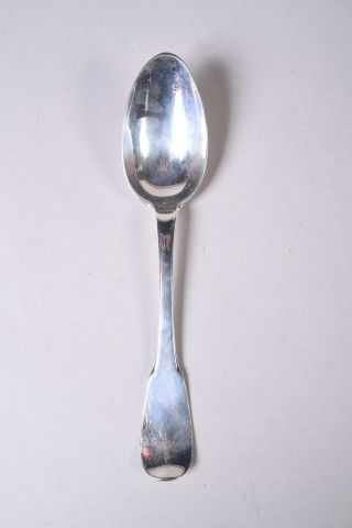 Cuillère de table en argent, modèle uniplat,...