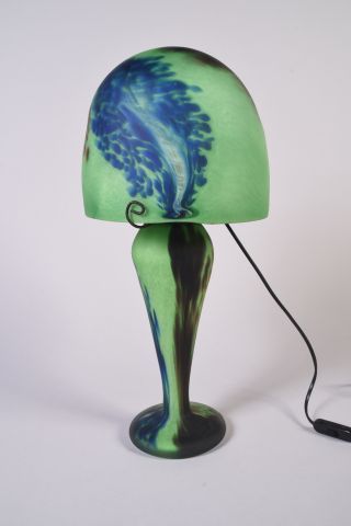 René COURSON (1940-2012), Lampe en verre...